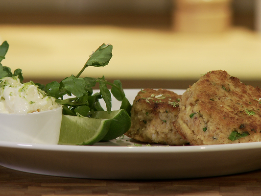"Crab cakes" (Croquettes de crabe)