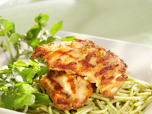 Hauts de cuisses de poulet grillés à la dijonnaise