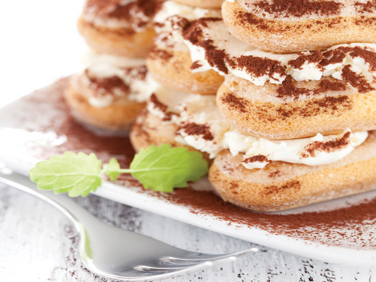 Tiramisu au chocolat noir et à la menthe