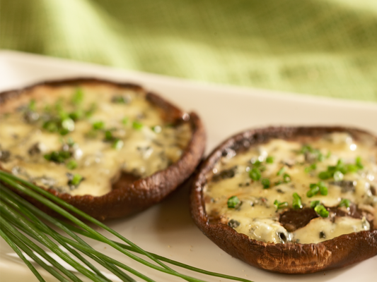 Champignons portobello grillés au bleu