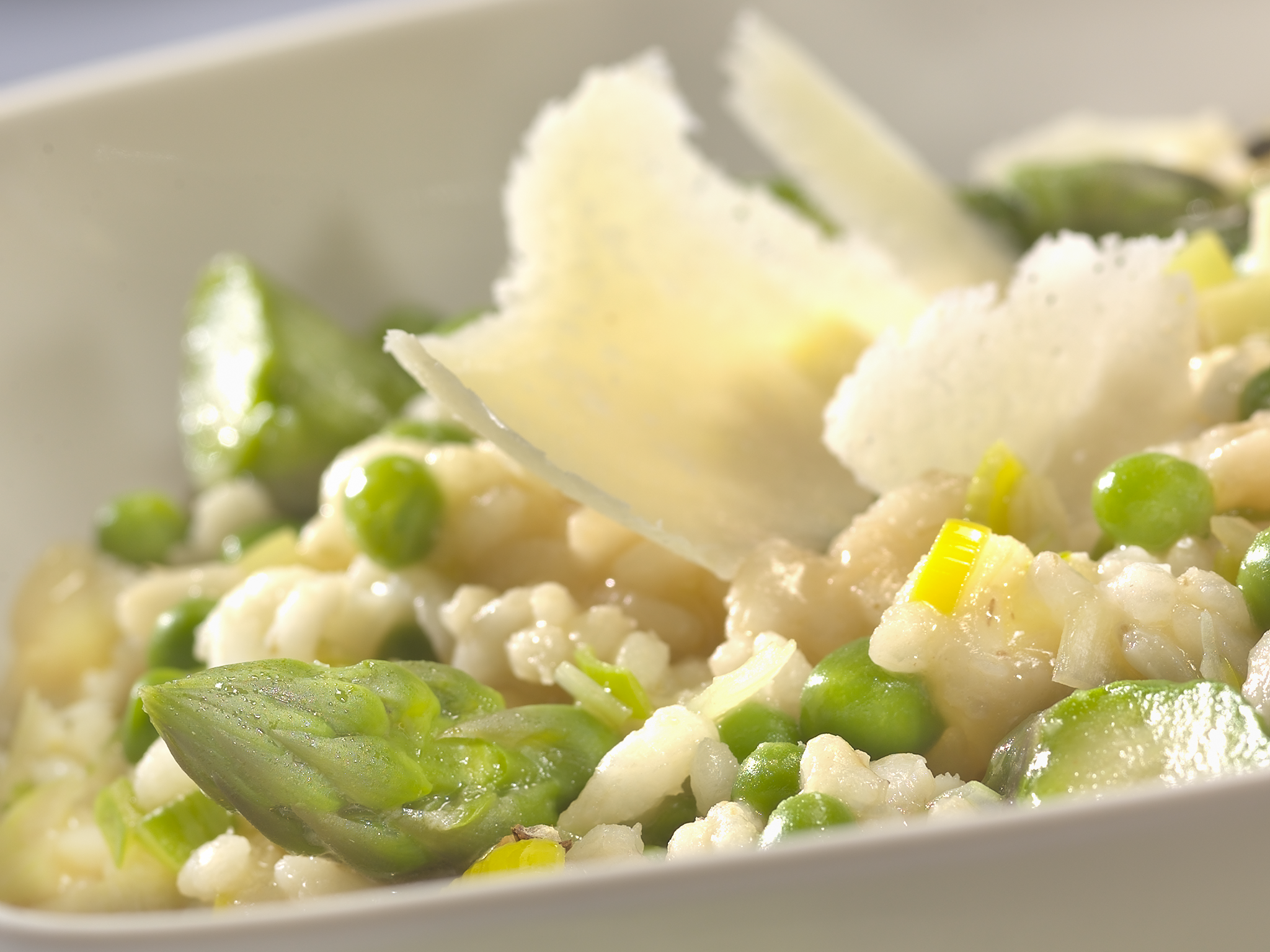 Risotto Aux Asperges, Poireaux Et Petits Pois – Académie Culinaire